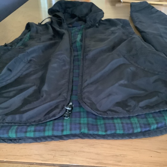 RRL Ralph Ralph Lauren Jacket black Hooded Zip removable sleeves XS - Picture 8 of 14